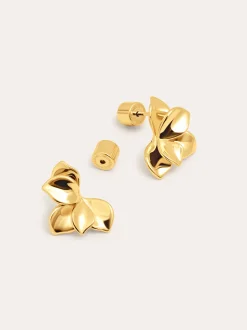 Pendientes Zinnia Baño Oro