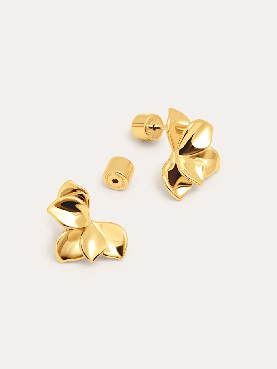 Pendientes Zinnia Baño Oro