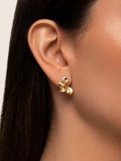 Pendientes Zinnia Baño Oro
