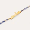 Pulsera Abuela Heart Cianita Acero Baño Oro