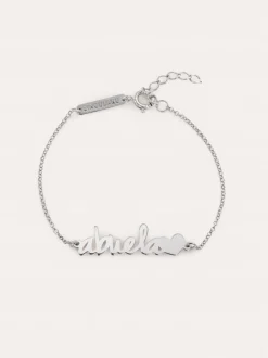 Pulsera Abuela Heart Plata