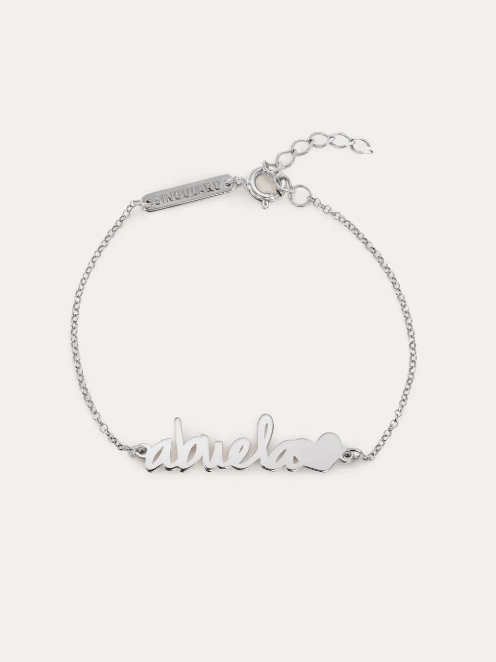 Pulsera Abuela Heart Plata