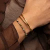 Pulsera Altea Dots Tourmaline Syra Acero Baño Oro