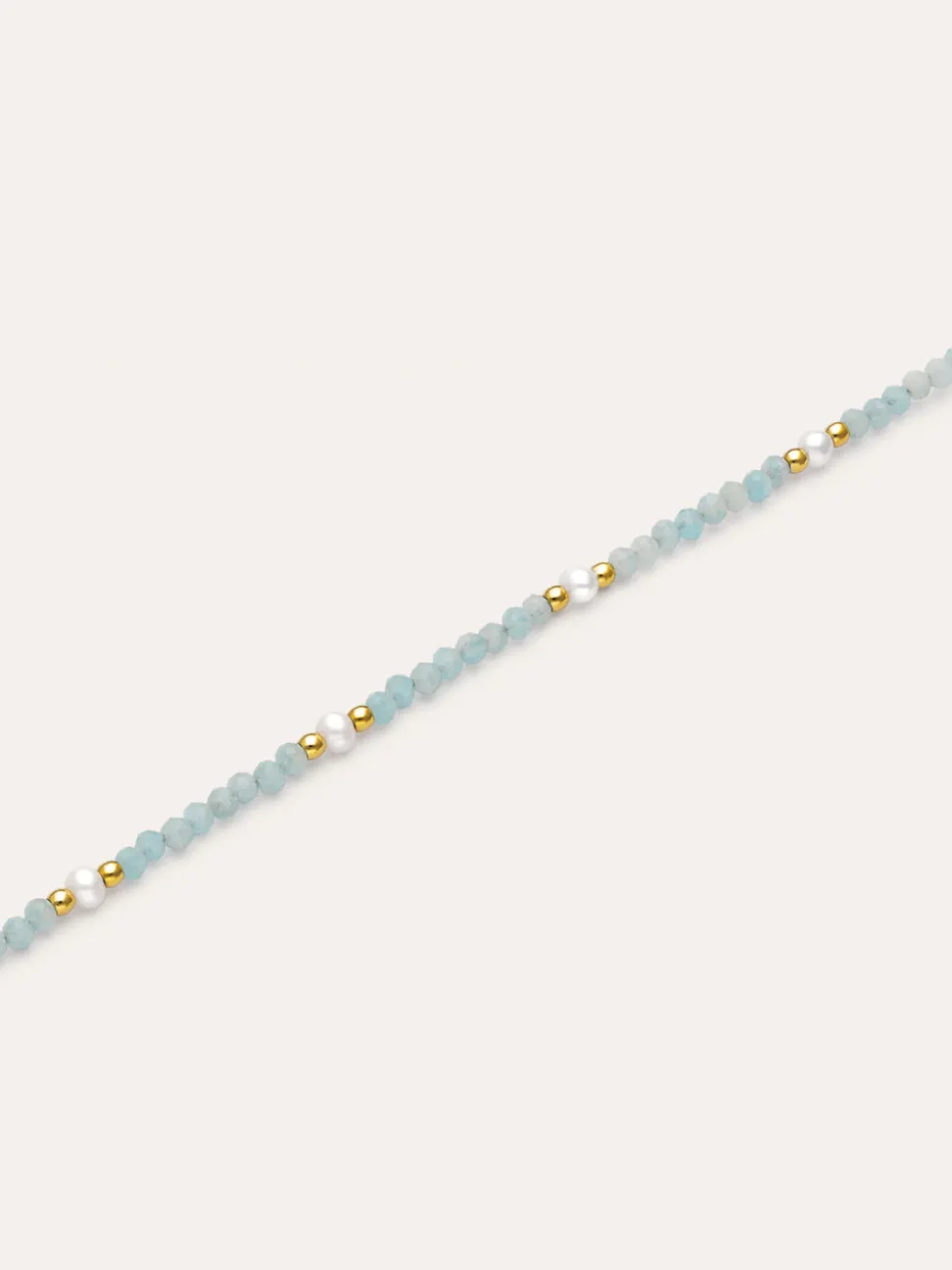 Pulsera Azulina Acero Baño Oro