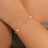 Pulsera Bahia Pearls Acero Baño Oro