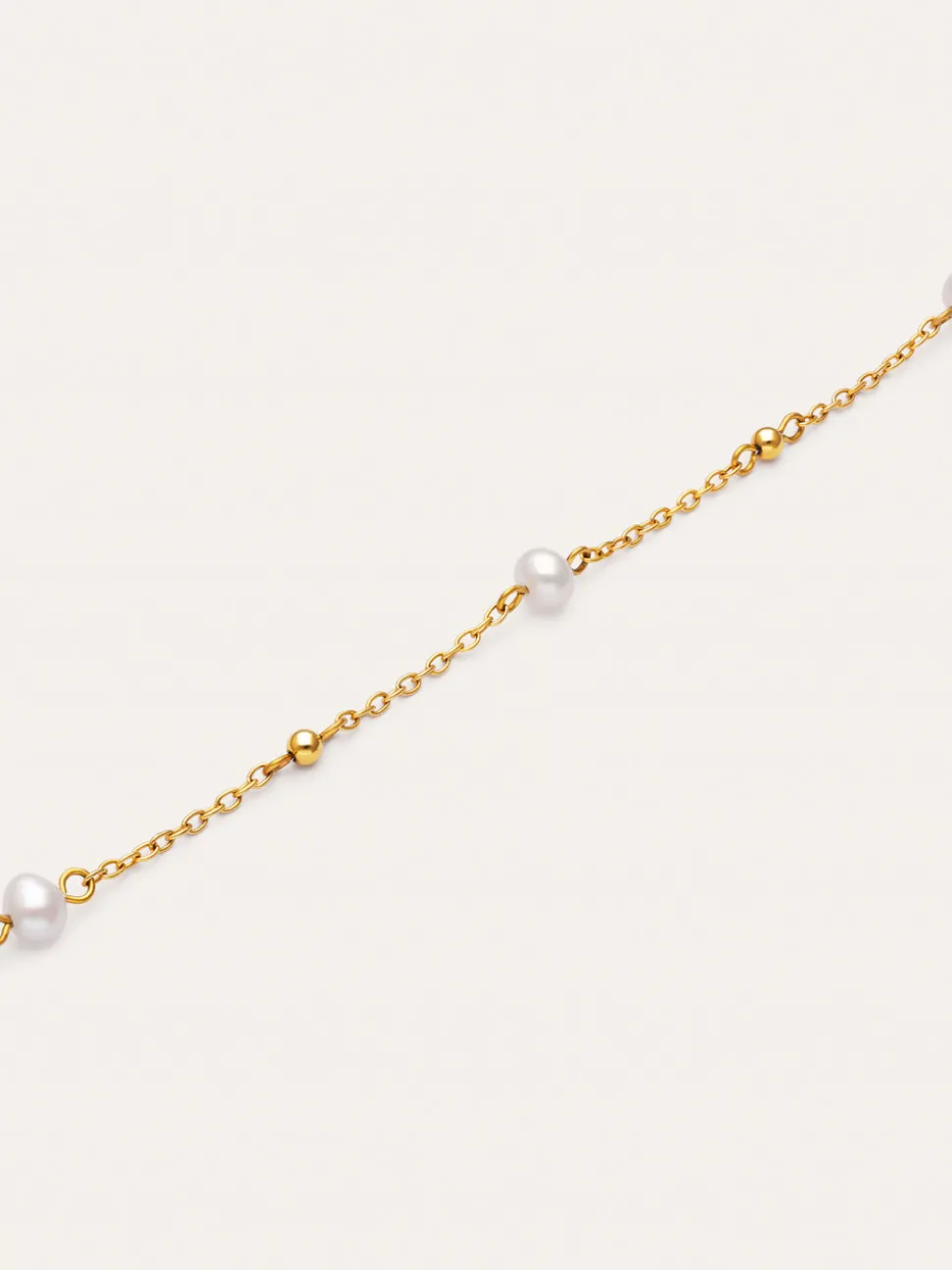 Pulsera Bahia Pearls Acero Baño Oro