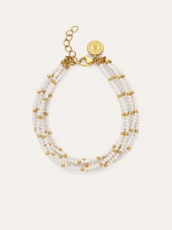 Pulsera Cleopatra Blanch Acero Baño Oro