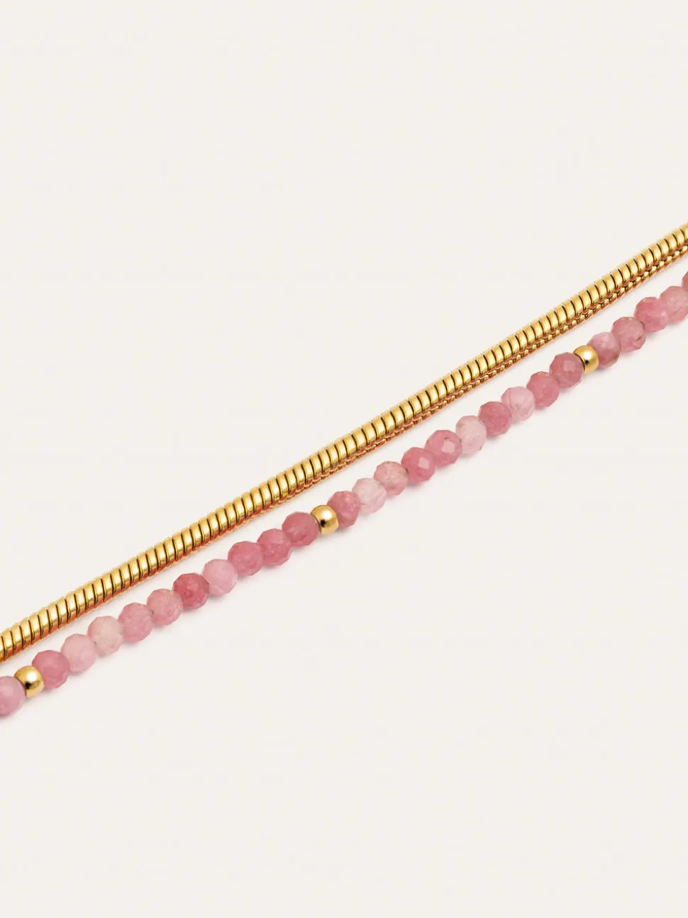 Pulsera Cleopatra Rose Acero Baño Oro
