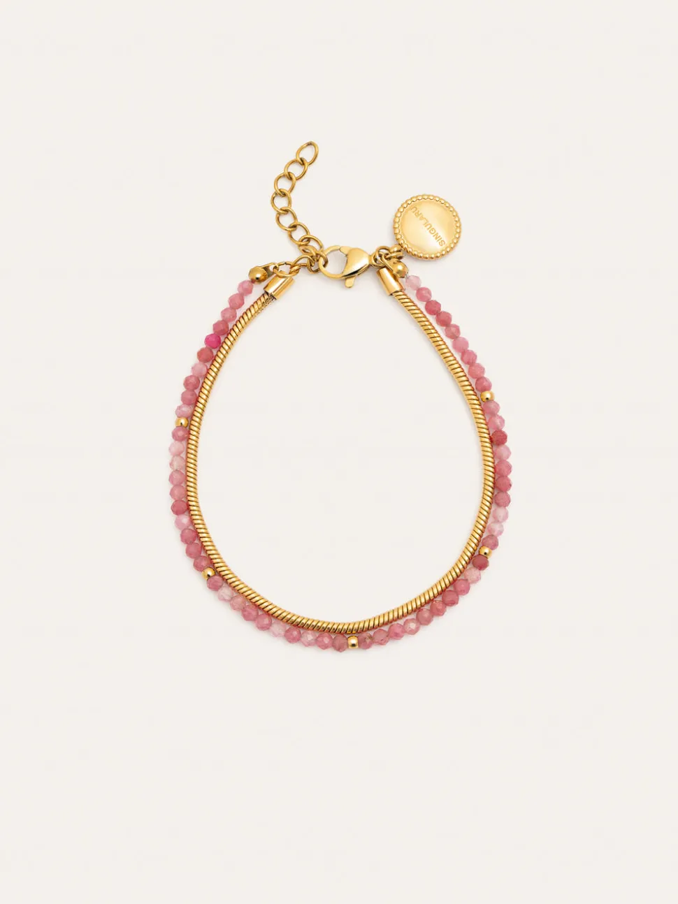Pulsera Cleopatra Rose Acero Baño Oro