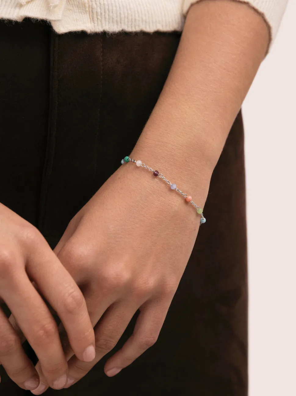 Pulsera Crystals Colors Acero