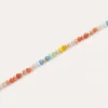 Pulsera Crystals Pastel Acero Baño Oro