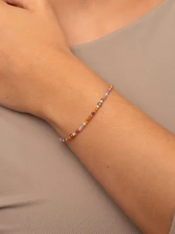 Pulsera Crystal Summer Acero Baño Oro
