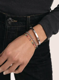 Pulsera Dots Colors Enamel Acero