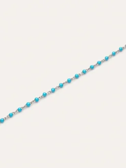 Pulsera Dots Turquoise Enamel Acero
