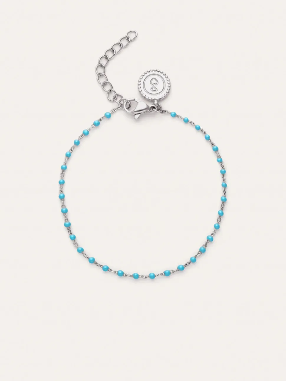 Pulsera Dots Turquoise Enamel Acero