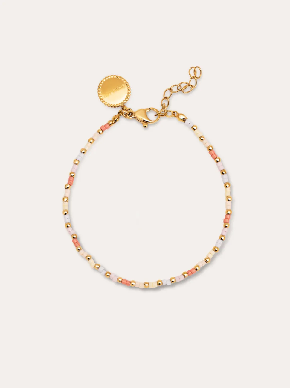 Pulsera Floral Colors Acero Baño Oro