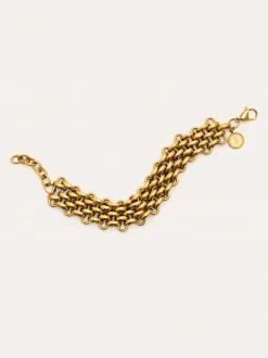 Pulsera Galea Acero Baño Oro