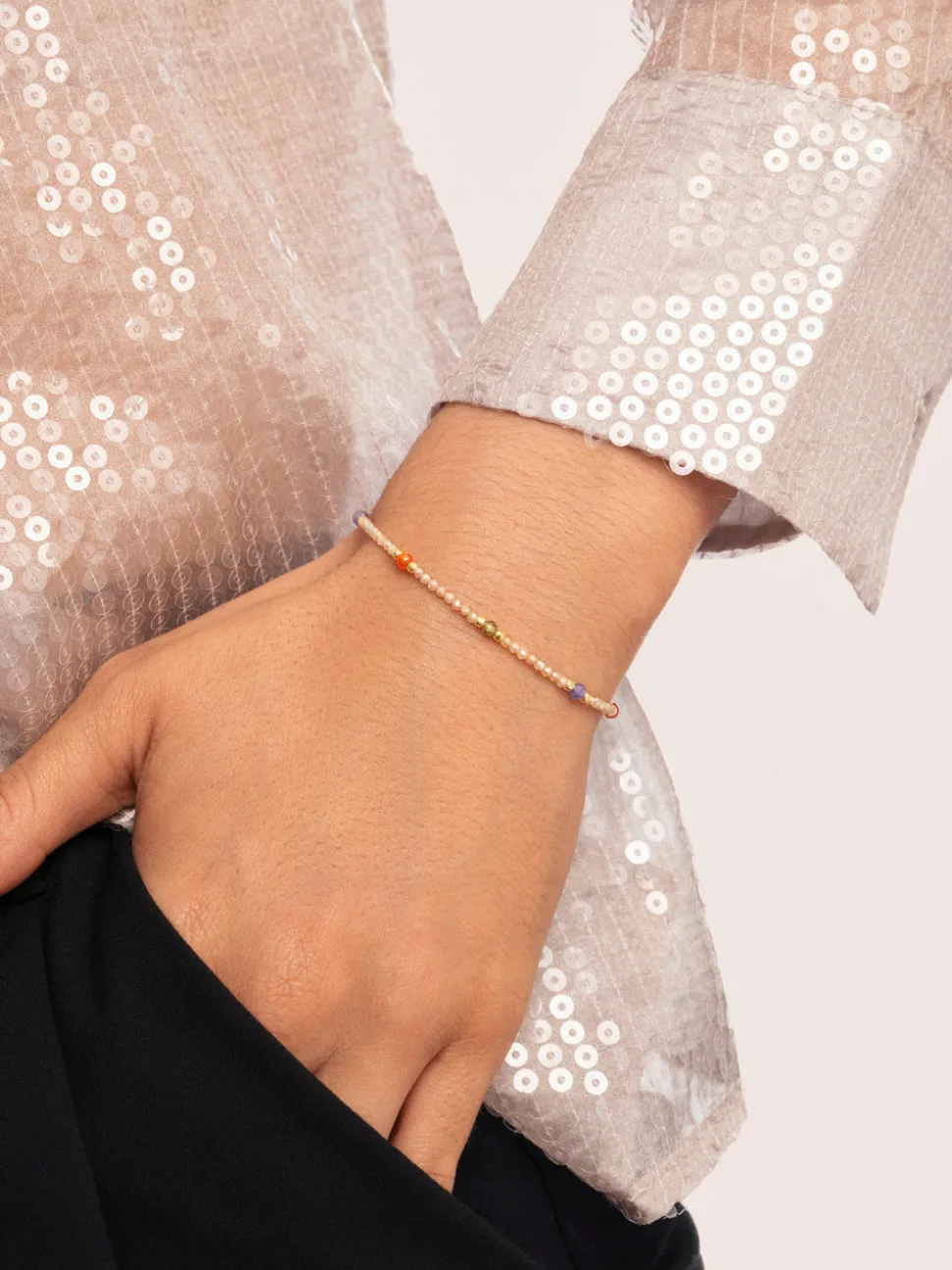 Pulsera Glam Acero Baño Oro
