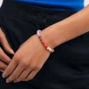 Pulsera Gummy Stones Acero Baño Oro