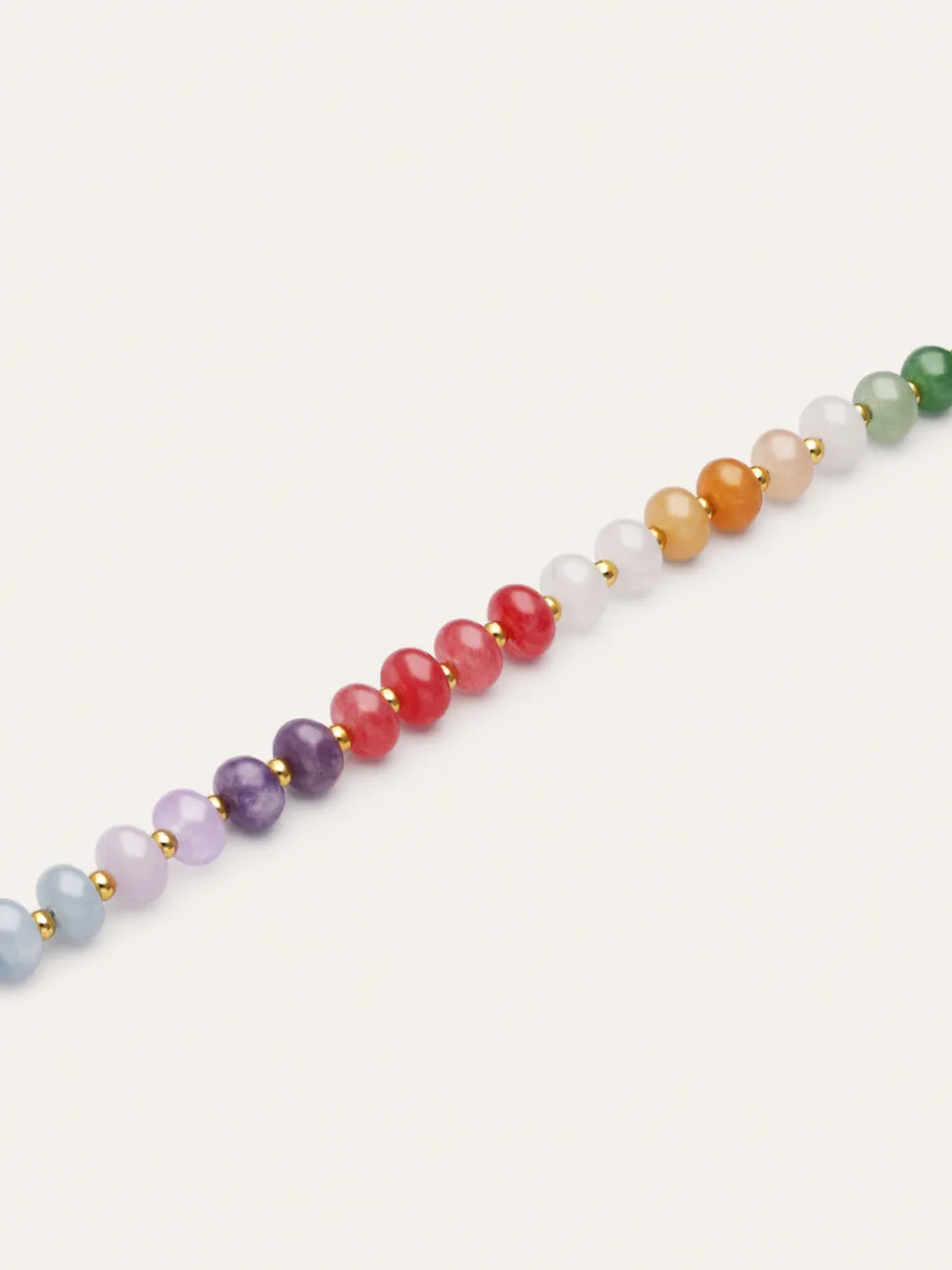 Pulsera Gummy Stones Acero Baño Oro
