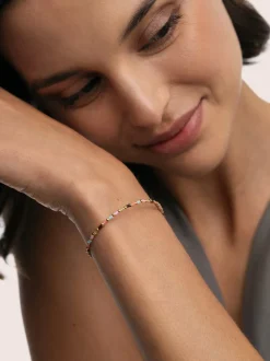 Pulsera Helia Colors Acero Baño Oro
