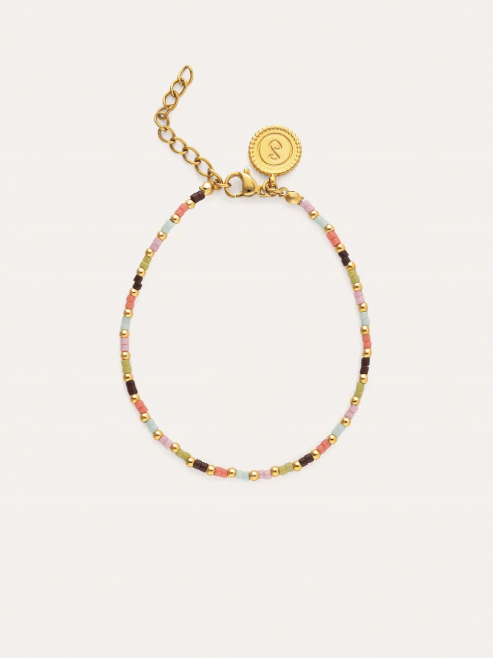 Pulsera Helia Colors Acero Baño Oro