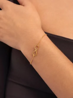 Pulsera Infinito Acero Baño Oro