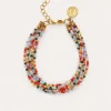 Pulsera Mawi Colors Acero Baño Oro