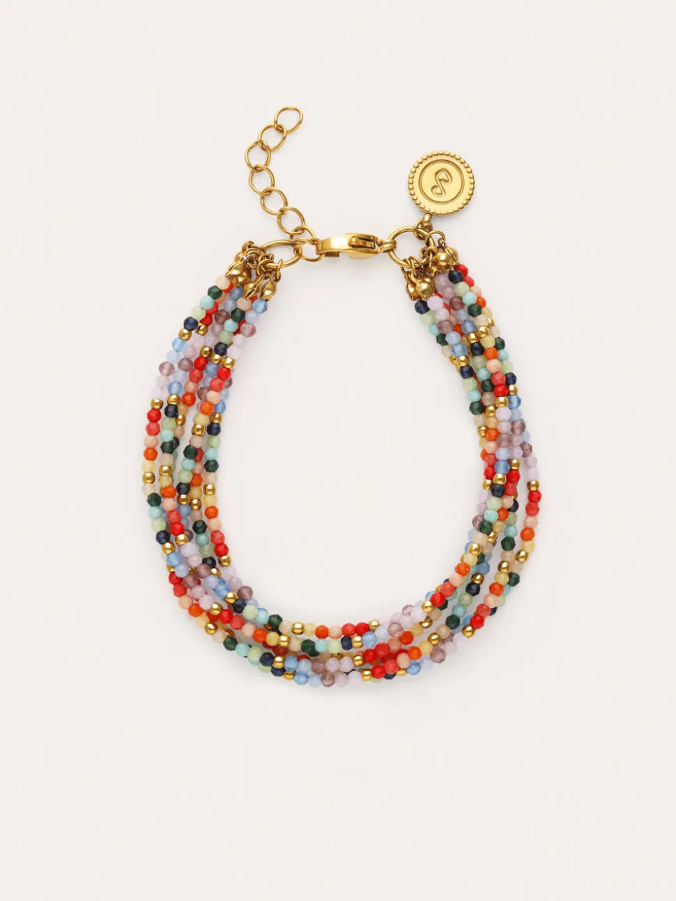 Pulsera Mawi Colors Acero Baño Oro