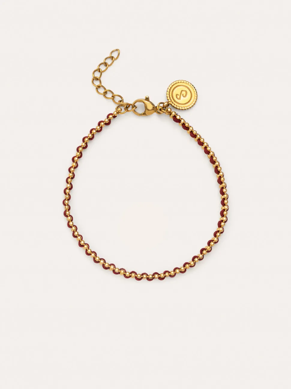 Pulsera Morgana Red Acero Baño Oro