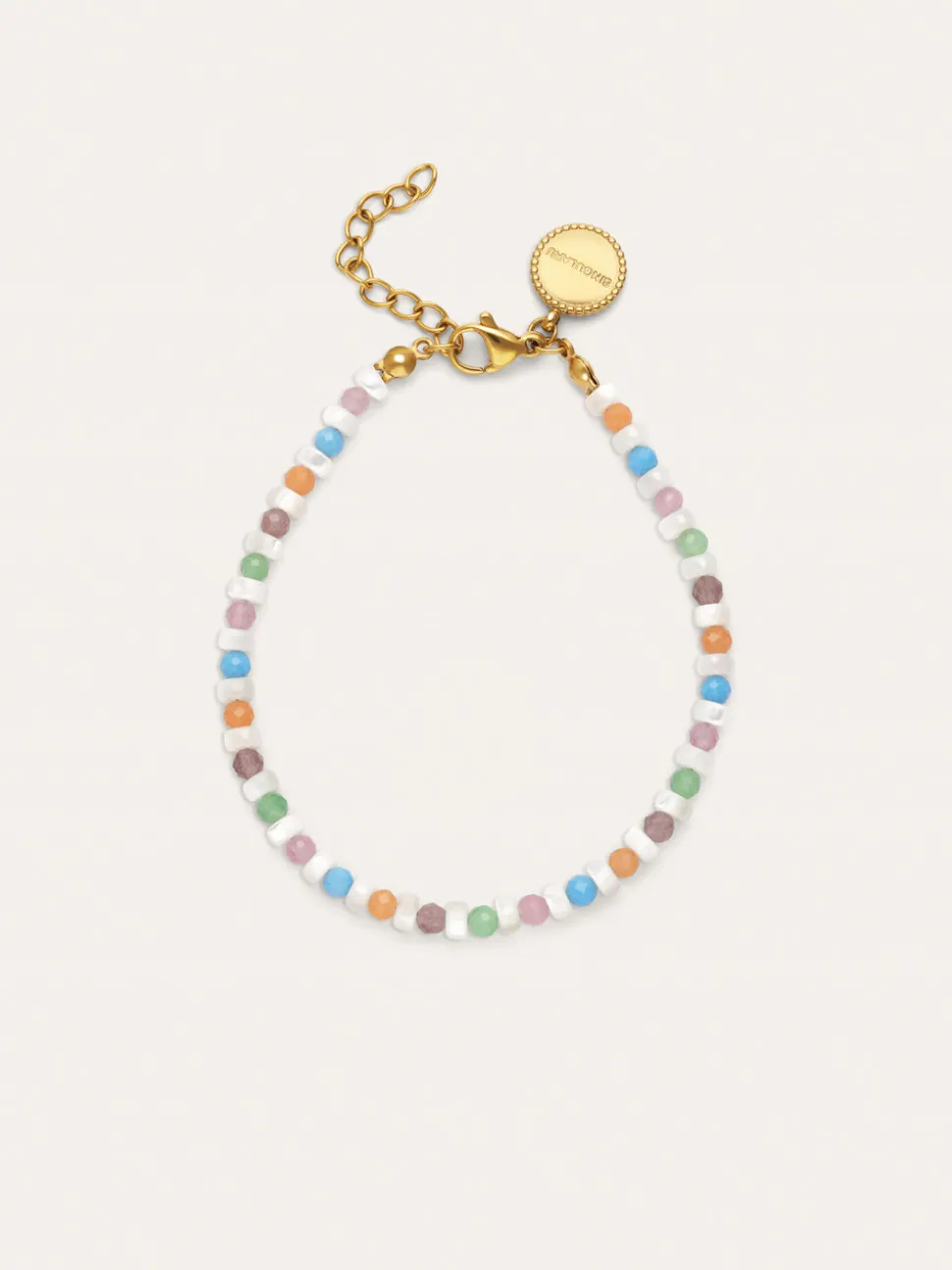 Pulsera Nacary Colors Acero Baño Oro