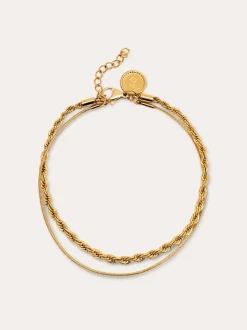 Pulsera Nautic Acero Baño Oro
