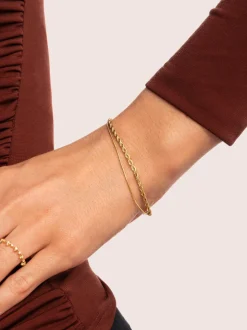 Pulsera Nautic Acero Baño Oro