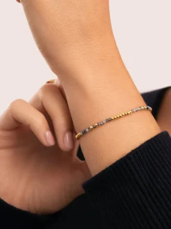 Pulsera Noche Acero Baño Oro