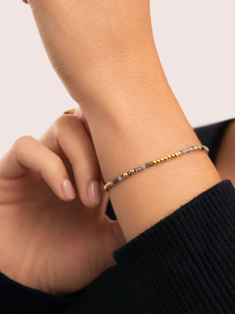 Pulsera Noche Acero Baño Oro