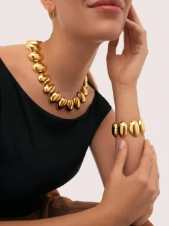Pulsera Oceya Acero Baño Oro