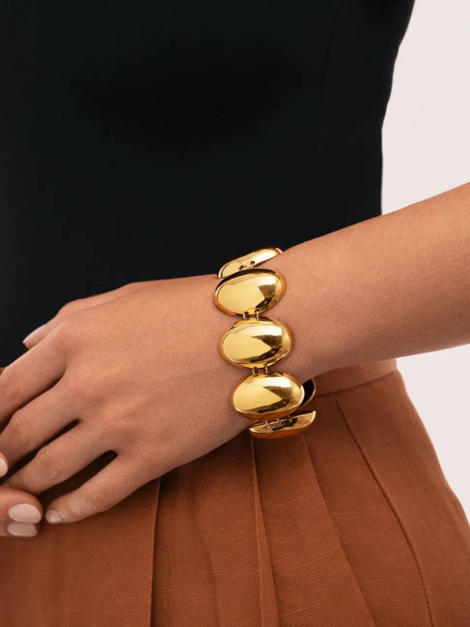 Pulsera Oceya Acero Baño Oro