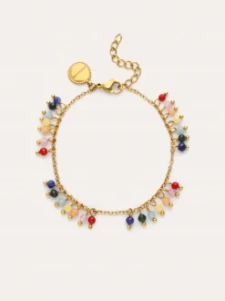 Pulsera Palmar Colors Acero Baño Oro