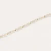 Pulsera Pearls Dots Acero Baño Oro