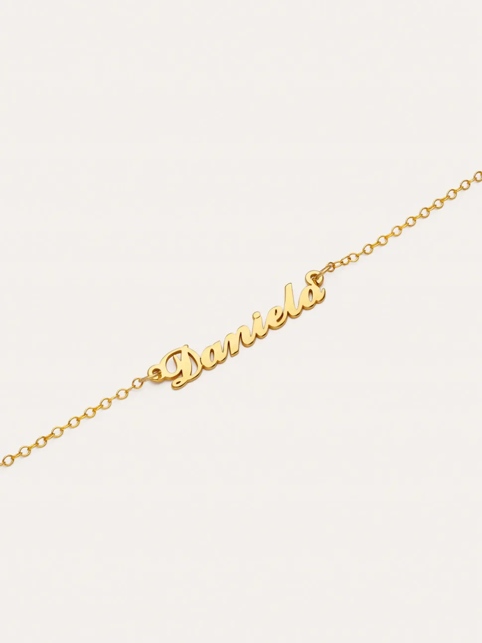 Pulsera Personalizada Carrie Plata Baño Oro