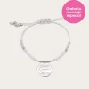Pulsera Personalizada Dream Pink Plata