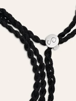 Pulsera Personalizada Dream Negra Plata