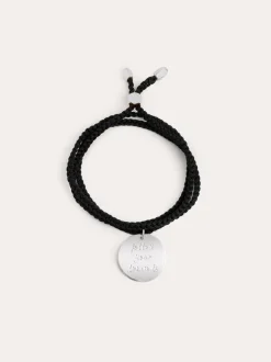 Pulsera Personalizada Dream Negra Plata