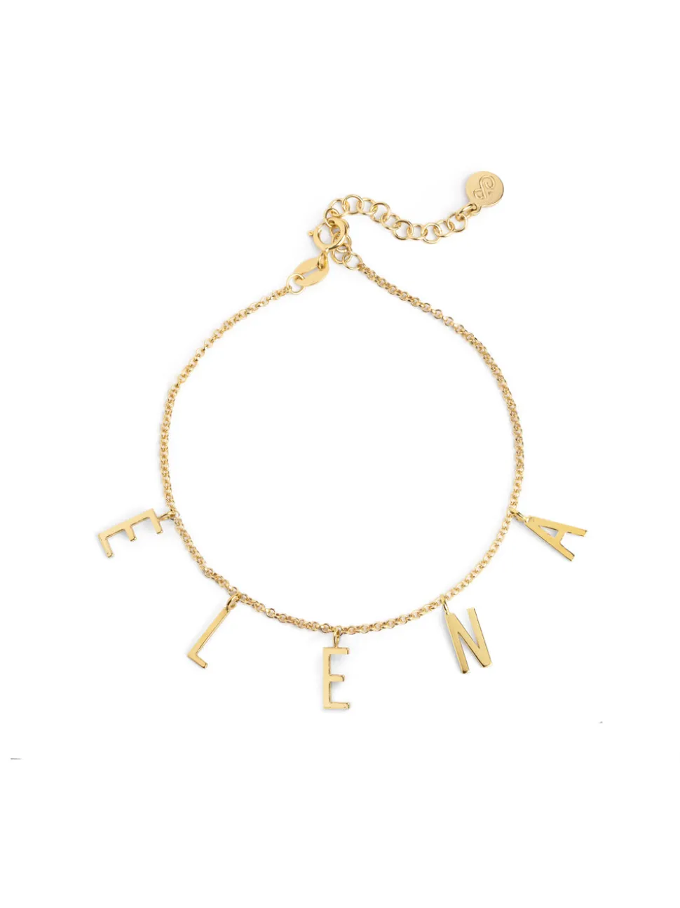 Pulsera Personalizada Letters Plata Baño Oro