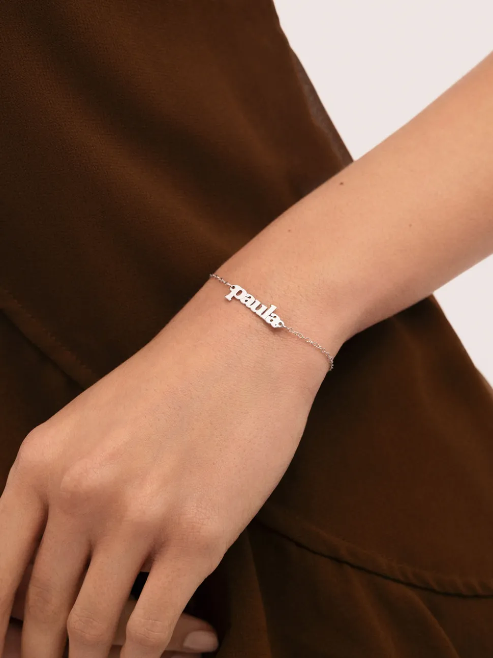 Pulsera Personalizada Monogram Plata