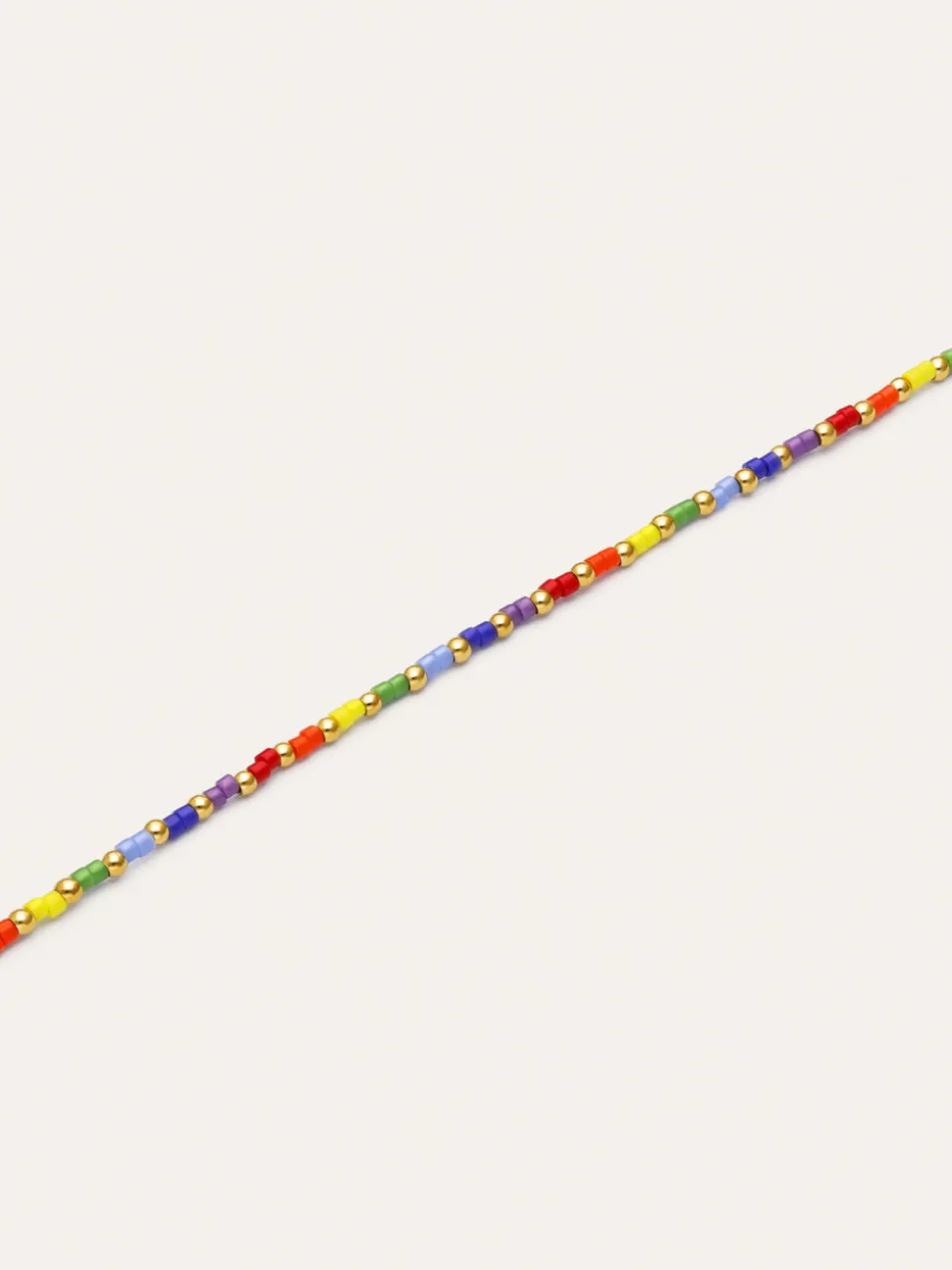 Pulsera Rainbow Colors Acero Baño Oro