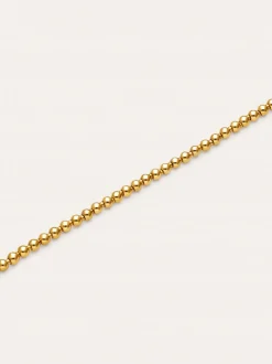 Pulsera Rosario Acero Baño Oro