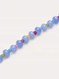 Pulsera Skycolor Stones Acero Baño Oro
