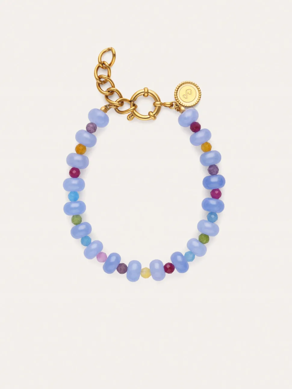 Pulsera Skycolor Stones Acero Baño Oro