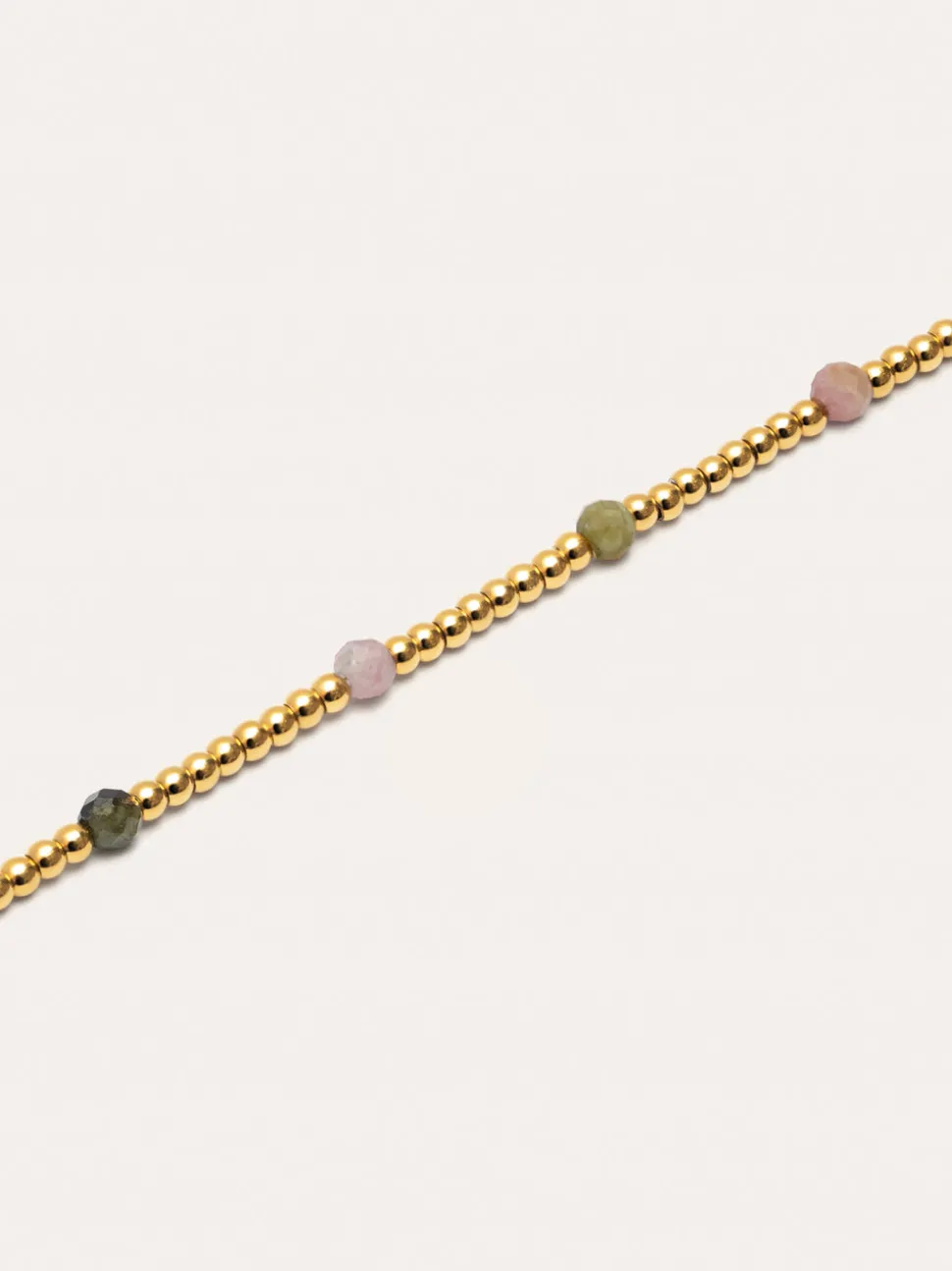Pulsera Tourmaline Dream Acero Baño Oro